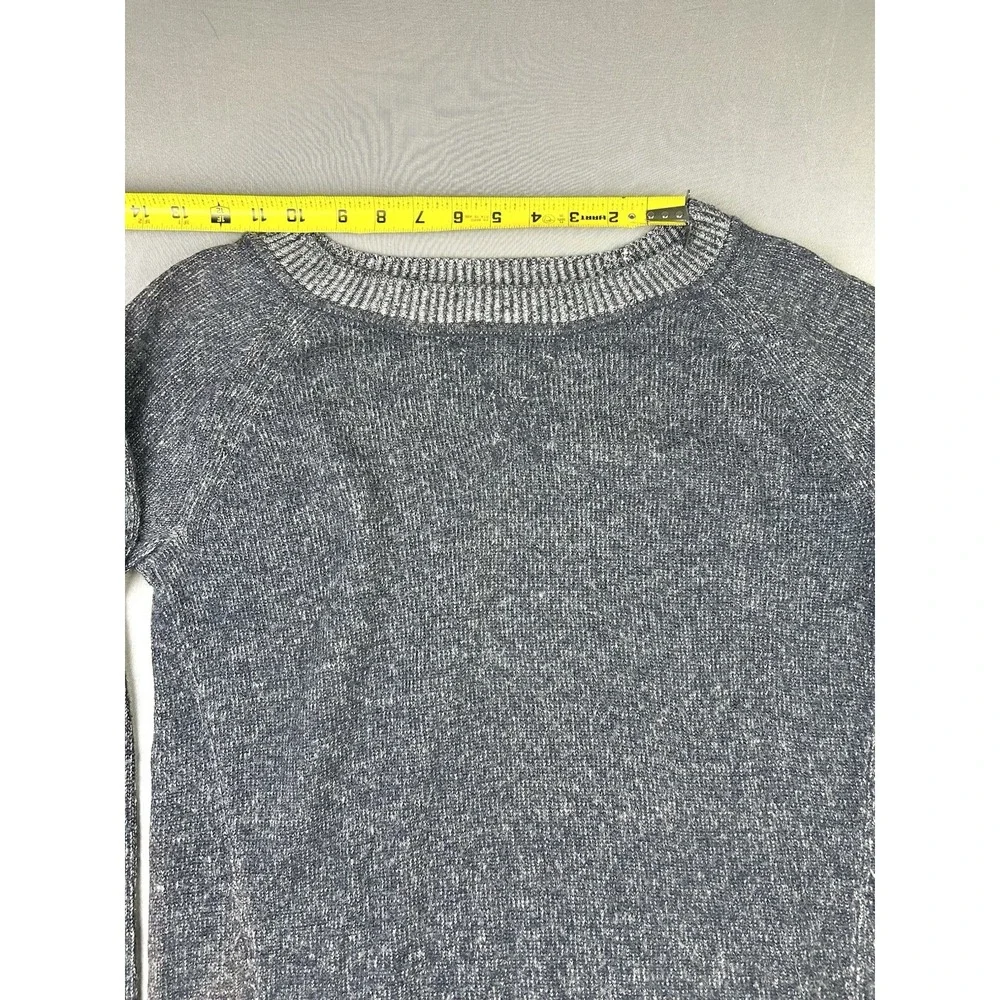 The Gap Women's M Navy Blue Heather Nylon & Wool‎ Crewneck Pullover Sweater